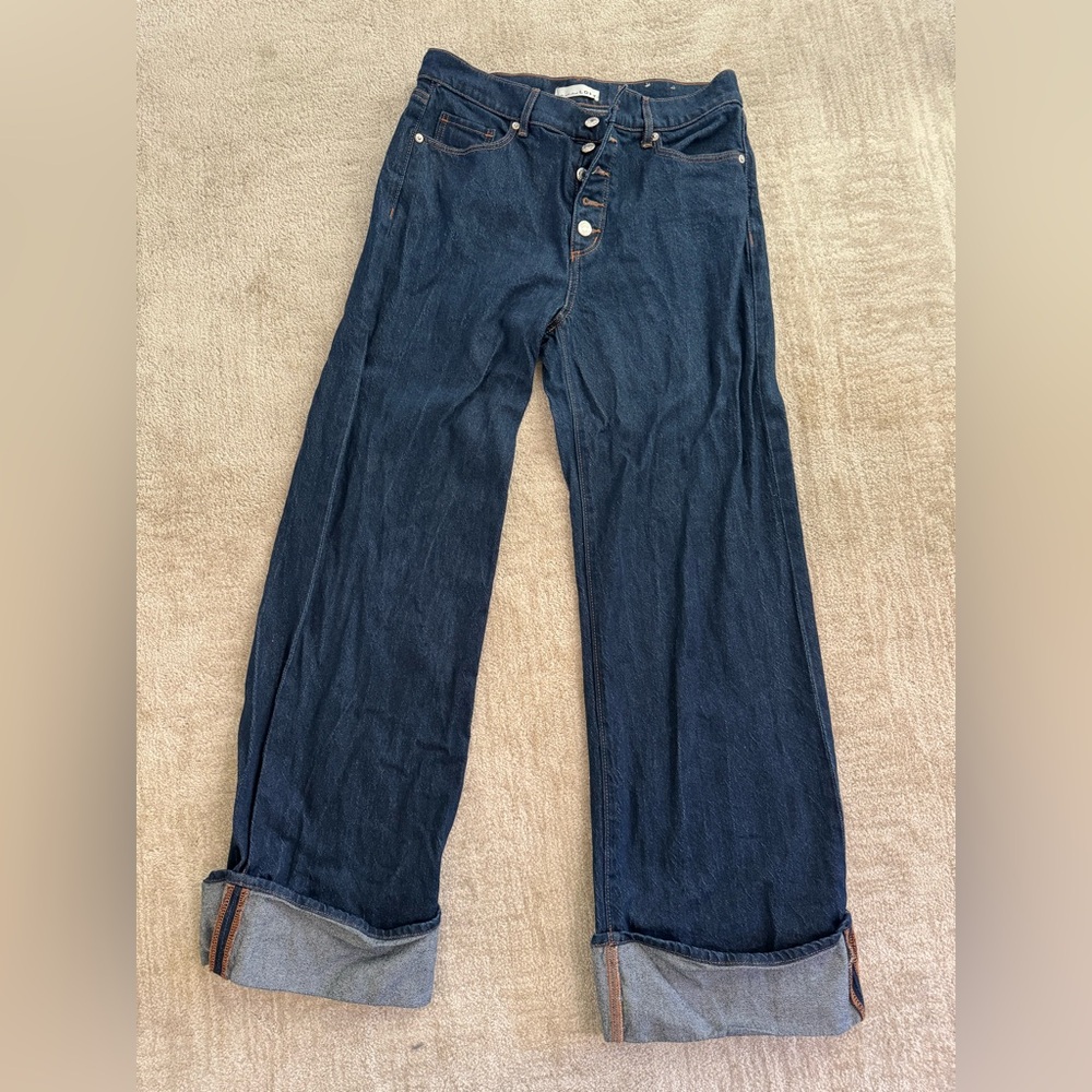 Loft wide leg with cuff